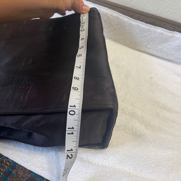 Vintage GUCCI Women's Bamboo Handle Hobo Satin Brown Shoulder Handbag - Picture 10 of 13